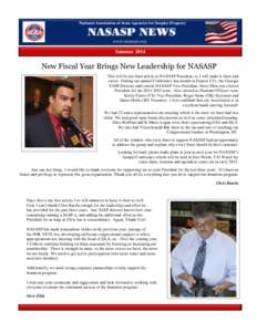 National Association of State Agencies for Surplus Property  NASASP NEWS www.nasasp.org Summer 2014