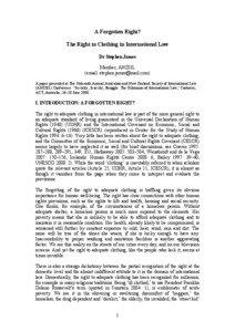 International law / Right to an adequate standard of living / Economic /  social and cultural rights / International Covenant on Economic /  Social and Cultural Rights / Right to social security / Cass Sunstein / Universal Declaration of Human Rights / Social security / International Covenant on Civil and Political Rights / Human rights / Human rights instruments / Law