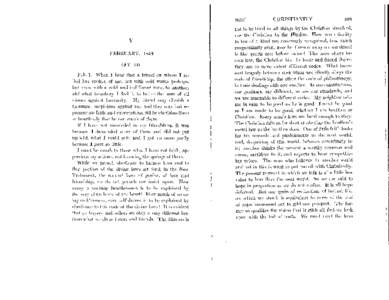 h~EBRIJTARY, 1852 Feb. 1 . When I hear that a friend on whom I relied has spoken of me, not with cold words perhaps, but even with a cold and indifferent tone, to another,