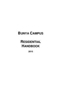 BUNYA CAMPUS RESIDENTIAL HANDBOOK 2015  Dalby SHS Contact Details