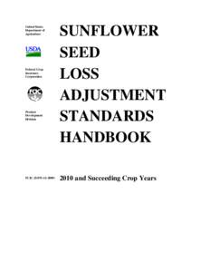 Sunflower Loss Adjustment Standards Handbook