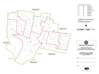 Somerville Borough Polling Locations  Bridgewater Township Somerset County  Grimm Dr