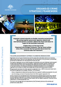 Fact Sheet - Organised Crime Strategic Framework