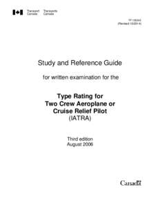 TP 13524E  (Revised[removed]Study and Reference Guide for written examination for the