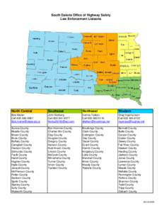 South Dakota Office of Highway Safety Law Enforcement Liaisons North Central  Southeast