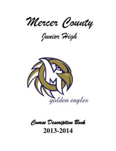Mercer County Junior High Course Description Book[removed]