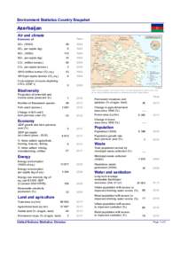 Environment Statistics Country Snapshot  Azerbaijan Air and climate  Year