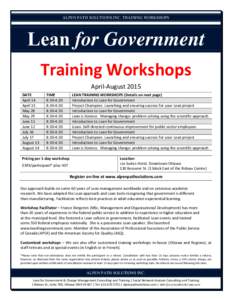 Microsoft Word - LeanforGovernmentTraining[removed]AlpenPathSolutions.docx