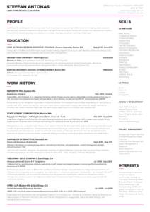 Steffan Antonas - UX Designer Resume