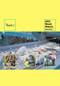 2003 Repak Results HIGHLIGHTS  Highlights 2003