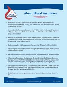 About Blood Assurance www.bloodassurance.org[removed] •