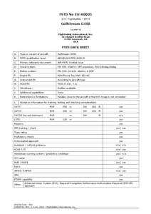 FSTD No EU-A0005 S/N: FlightSafety[removed]Gulfstream G450 Located at FlightSafety International, Inc.