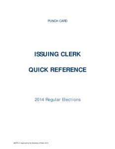 Microsoft Word - Quick Reference - Issuing Clerk.doc