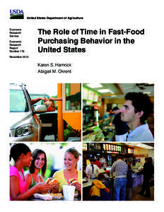 The Role of Time in Fast-Food Purchasing Behavior in the United States