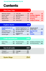 ©Lonely Planet Publications Pty Ltd  Contents Plan PlanYour YourTrip