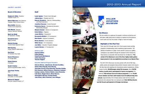 [removed]Annual Report July 2012 – June 2013 Board of Directors  Staff