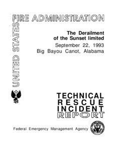 Amtrak / Superliner / Sunset Limited / Bayou / Big Bayou Canot train wreck / Rail transportation in the United States / Transportation in the United States / Mauvilla