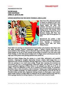 American film directors / David Salle / John Baldessari / Martin Kippenberger / George Condo / Andy Warhol / Cindy Sherman / Mike Kelley / American art / Arts / Visual arts