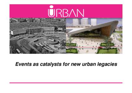 Events as catalysts for new urban legacies  Programme 1. Introduction (Alexander Otgaar) 2. Mobile World Capital (Adriá Batlle)