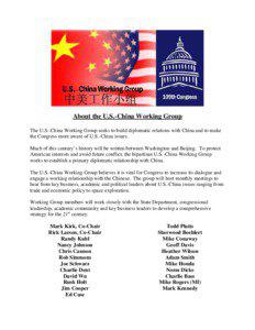 About the U.S.-China Working Group