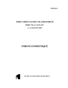 Environment / United Nations General Assembly observers / Pacific Islands Forum / Pacific Plan / Secretariat of the Pacific Community / Vanuatu / Tarawa Climate Change Conference / United Nations Climate Change Conference / Outline of Vanuatu / Oceania / Politics of Oceania / Melanesia