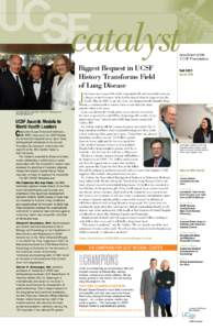 catalyst  newsletter of the UCSF Foundation  Biggest Bequest in UCSF