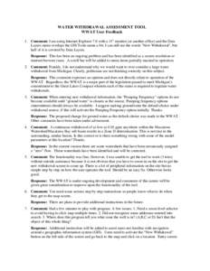 Withdrawal syndromes / Groundwater / Comment / Withdrawal / Water resources / Geographic information system / Aquifer / Water / Hydrology / Hydraulic engineering