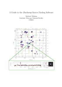 A Guide to the Duchamp Source Finding Software Matthew Whiting Australia Telescope National Facility CSIRO  CONTENTS