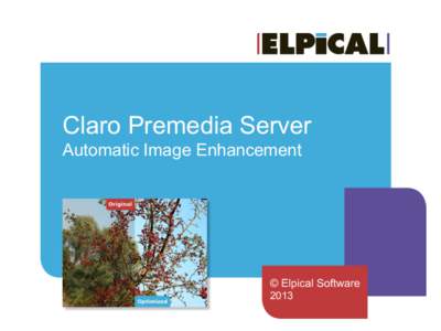 Claro Premedia Server Click toImage edit Enhancement Master Automatic title style