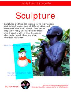 Fallingwater / Snowman / Relief / Visual arts / Sculpture / Carving
