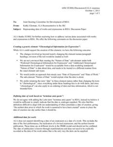 6JSC/EURIG/Discussion/4/ALA response October 1, 2013 page 1 of 3 To: