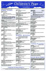 FAMILY CENTER - MARCH / APRIL[removed]C h i ld r en’ s P age at the Plainview-Old Bethpage Public Library pat pollack, department manager