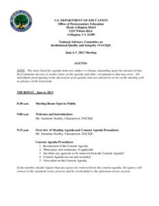 NACIQI Meeting Agenda S2013 (PDF)