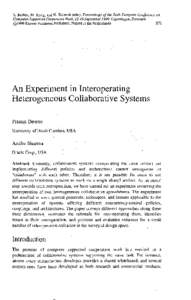 S. Bodker, M. Kyng, and K. Schmidt (eds.)- Proceedings of the Sixth European Conference on Computer-Supported Cooperative Work, 12-16 September 1999, Copenhagen, Denmark ©1999 Kluwer Academic Publishers. Printed in the 