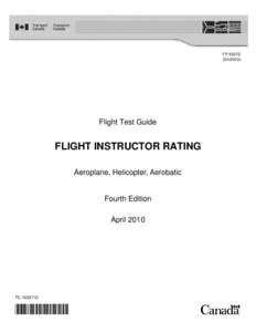 TP 5537E[removed]Flight Test Guide  FLIGHT INSTRUCTOR RATING