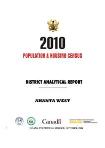 AHANTA WEST  Copyright (cGhana Statistical Service ii