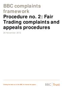 E3 2 - Fair Trading complaints and appeals - revised November 2012.docx