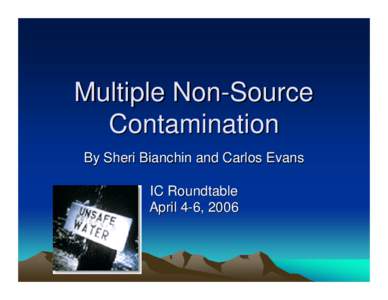 Multiple Non-Source Contamination