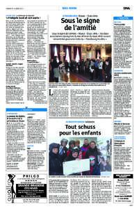 BAS-RHIN  DIMANCHE14AVRIL2013 P STRASBOURG Alsace – États-Unis