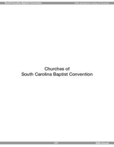South Carolina Baptist ConventionAlphabetical Listing of Churches Churches of South Carolina Baptist Convention