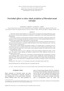 AQUATIC CONSERVATION: MARINE AND FRESHWATER ECOSYSTEMS  Aquatic Conserv: Mar. Freshw. Ecosyst. 22: 751–[removed]Published online 14 September 2012 in Wiley Online Library (wileyonlinelibrary.com). DOI: [removed]aqc.22