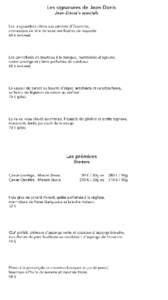 Prix nets et service compris/Inclusive all tax and service included  Prix nets et service compris/Inclusive all tax and service included 