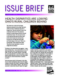 ISSUE BRIEF A u g u s t[removed]HEALTH DISPARITIES ARE LEAVING