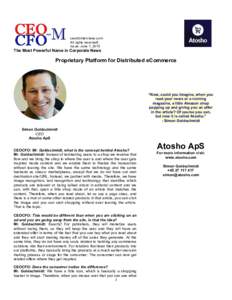 ceocfointerviews.com All rights reserved! Issue: June 1, 2015 The Most Powerful Name in Corporate News