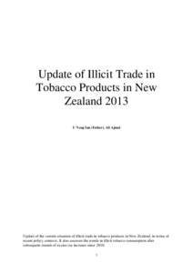 Microsoft Word - Illicit Tobacco in New Zealand 2013_Final