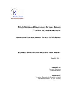 Public Works and Government Services Canada