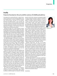 Francine Ducharme: the art and the science of childhood asthma