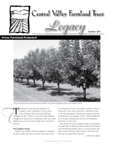 Legacy  Summer 2011 Prime Farmland Protected