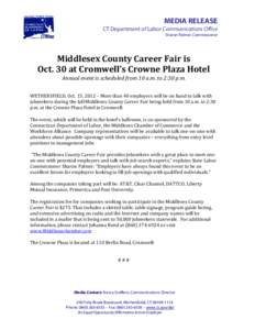 Microsoft Word[removed]Middlesex County Job Fair Oct 30 in Cromwell.doc