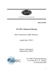 Asia-Pacific Economic Cooperation[removed]AMM/059 14th APEC Ministerial Meeting